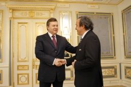 Віктор Янукович та Мішель Платіні