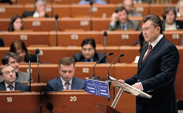 Віктор Янукович у Страсбурзі