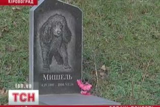 Тварин ховають на меморіалі загиблих (відео)