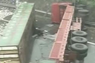 В Китаї тони живої риби перекрили дорогу (відео)