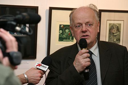 Станіслав Шушкевич, екс-голова Верховної ради Білорусі (Фото: ventzi.art.pl)