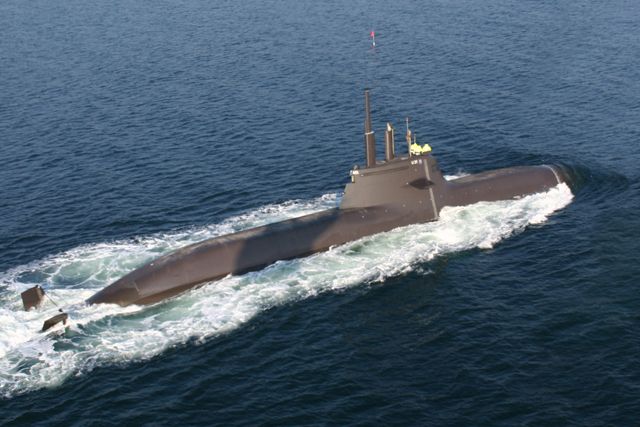 Німецький підводний човен у Середземному морі