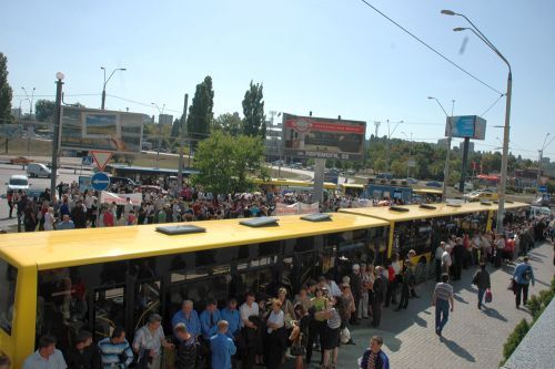 Мітинг працівників метро