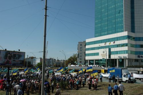 Мітинг працівників метро