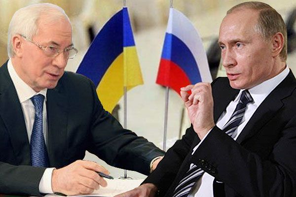 Микола Азаров, Володимир Путін