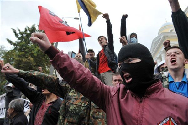 Протест УНА-УНСО через приїзд патріарха Кирила