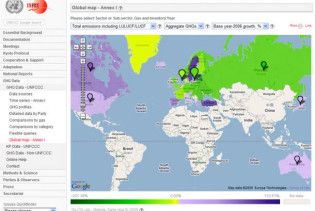 Google та ООН виклали в Інтернеті карту глобального потепління