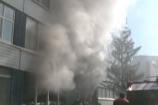 На Чернігівщині горіла школа (відео)