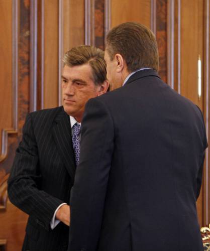Віктор Янукович і Віктор Ющенко