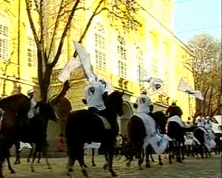 Акція протесту на копитах
