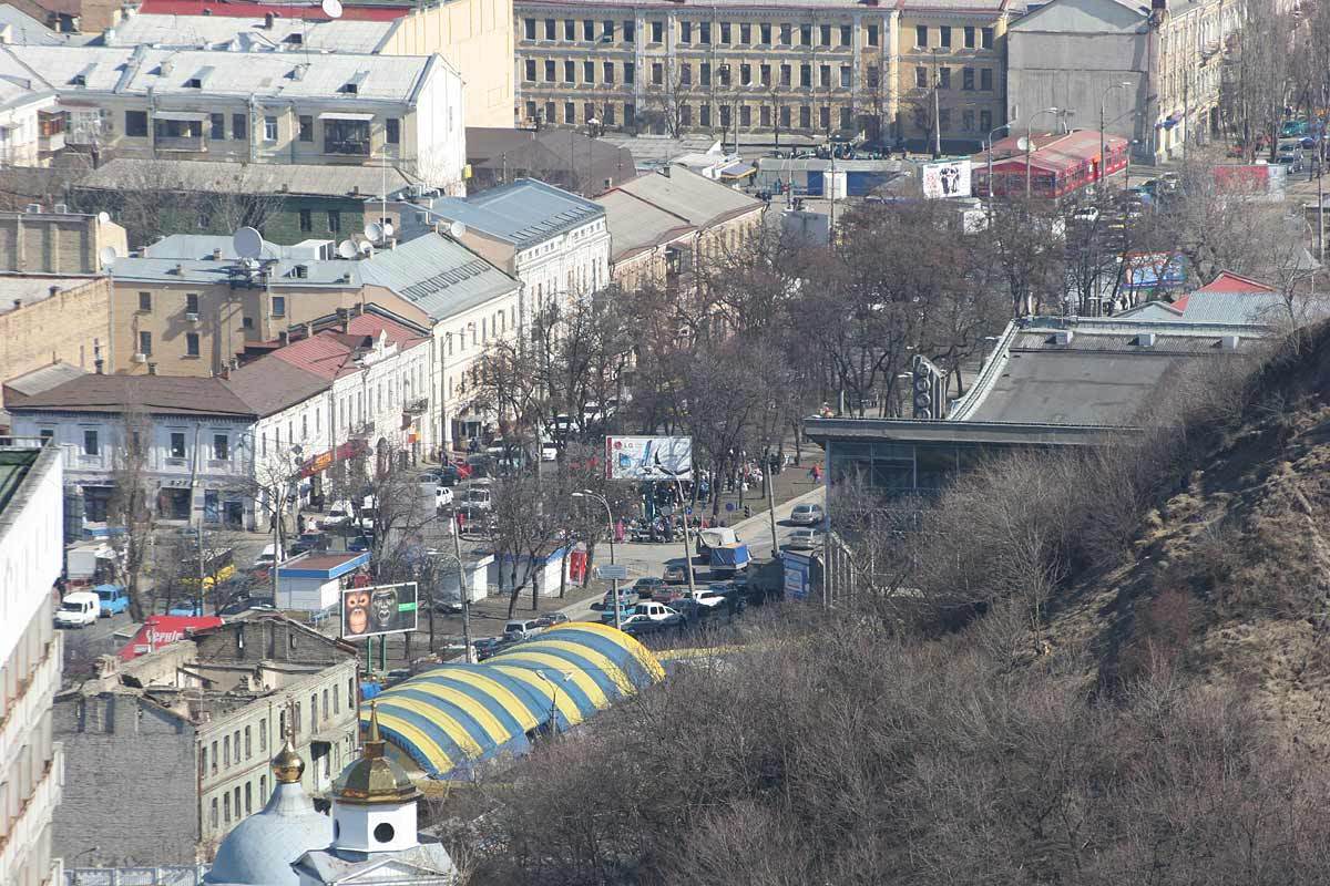 Вулиці Верхній і Нижній Вал на Подолі, Київ (Фото: nostalgia2.kiev.ua)
