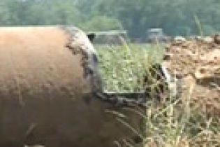 Машина врізалась у газову магістраль