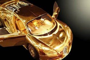 Створено золоту модель Bugatti Veyron вартістю 3 млн доларів