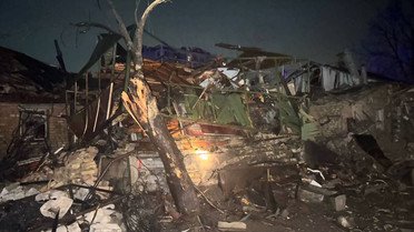 У трьох населених пунктах пошкоджені та частково зруйновані 9 приватних будинків після ворожої атаки безпілотниками / © t.me/Mykola_Kalashnyk