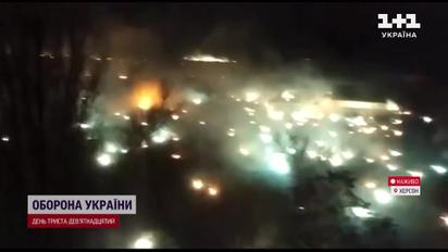 Запальними снарядами по Херсону: містяни пережили пекельну ніч