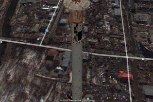 На вершине телебашни в Екатеринбурге обнаружили большое неприличное слово