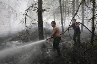МНС пояснило дим над Києвом лісовими пожежами в Росії