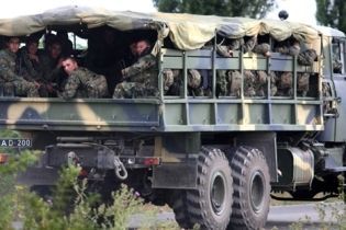 Грузинские войска выходят из Цхинвали