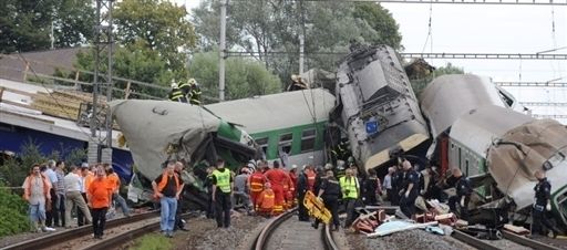 Аварія потяга в Чехії