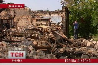 На Донетчине взорвался морг, часть больницы сгорела
