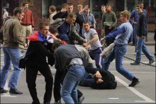 В Киеве произошла массовая драка фанатов "Динамо" и "Арсенала"