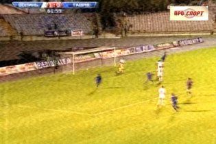 "Волинь" - "Таврія" - 1:1. Гол Ідахора