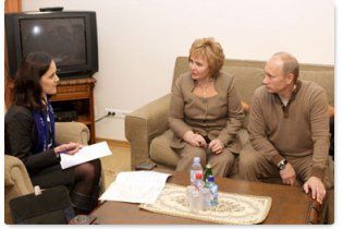 Путін із дружиною взяв участь у перепису населення