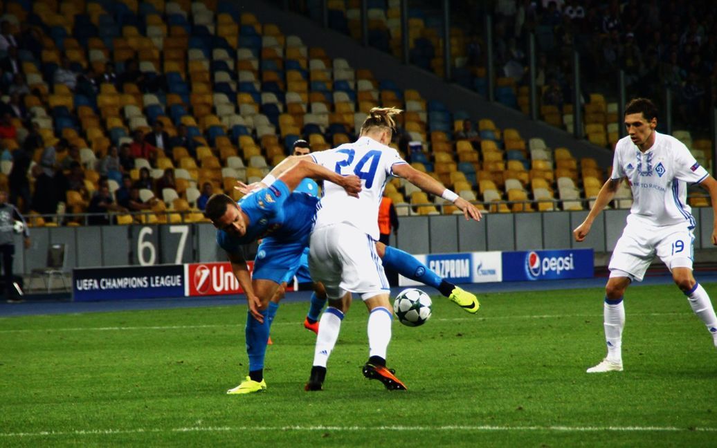 Динамо - Наполі - 1:2. Фото - Надія Мельниченко / © Проспорт