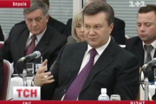 Янукович похвастался японцам: в Украине уже год царит экономическая и политическая стабильность