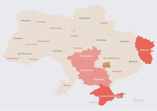 Південь України охопили повітряні тривоги