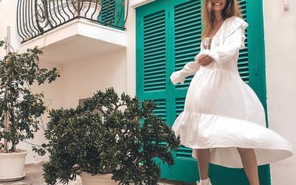 У білій сукні і з чоловіком за руку: Надя Дорофєєва показала перші світлини з відпустки