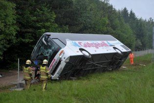 Автобус с немецкими детьми попал в аварию в Словении