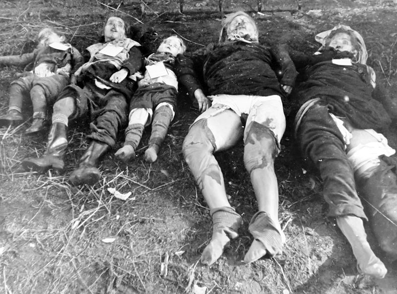 Germans killed by Soviet army
