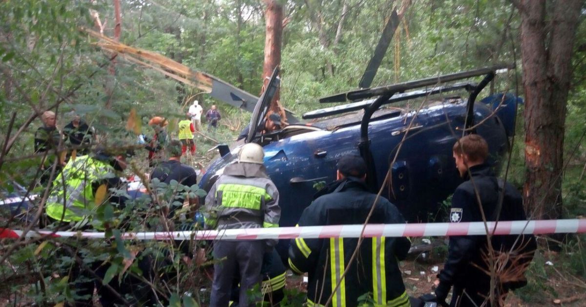 гелікоптер розбився_3 / © ГУ ГСЧС в Киеве
