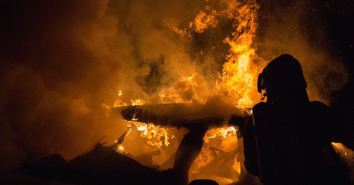 В столице загорелась авивка
