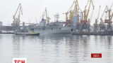 Фрегат "Гетман Сагайдачный" и корабль размагничивания "Балта" встретили в Одессе