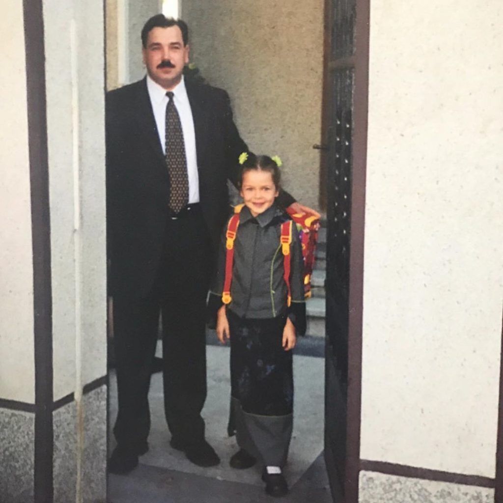 Алина Гросу с отцом / © instagram.com/alina_grosu