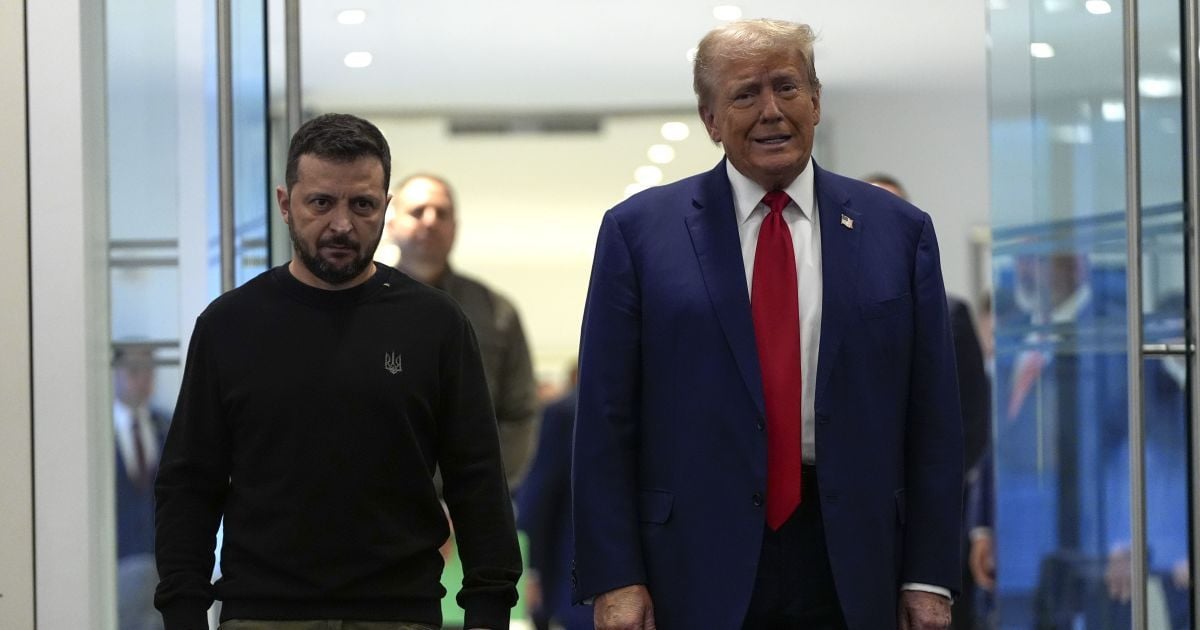 Президент Украины Владимир Зеленский и президент США Дональд Трамп.