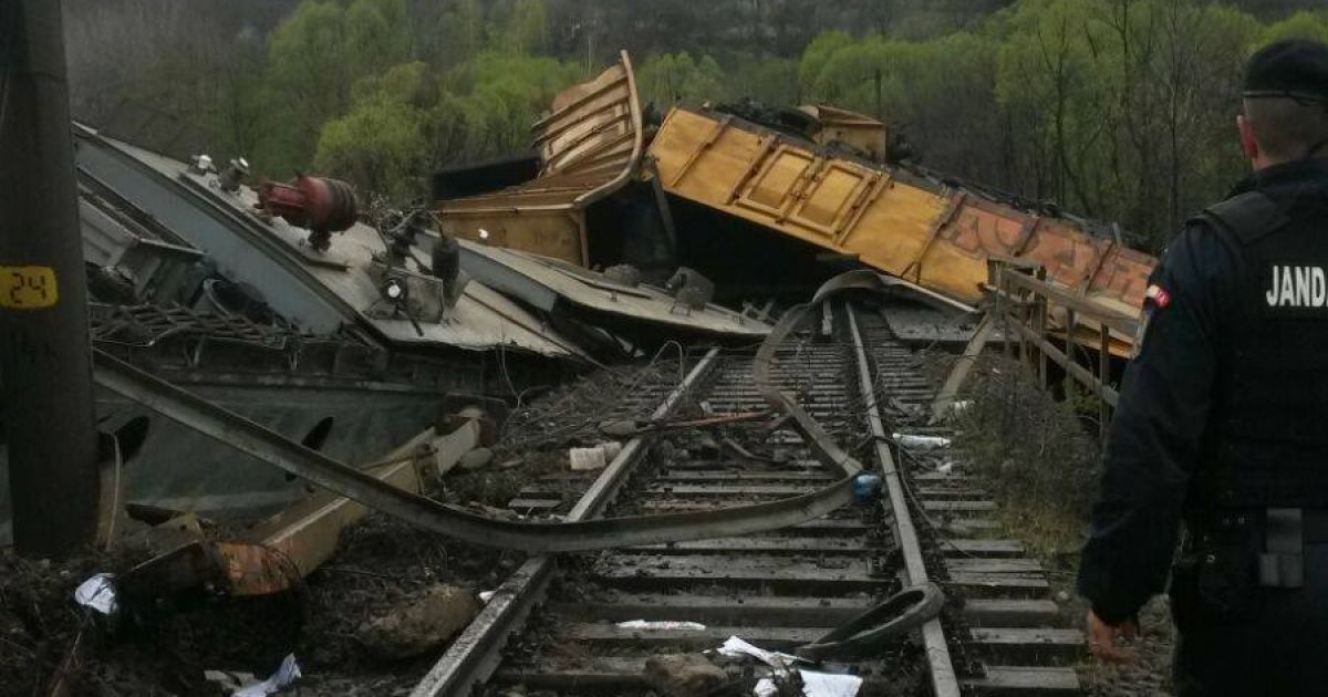 аварія поїзда в Румунії_2 / © CFR Infrastructura / Facebook