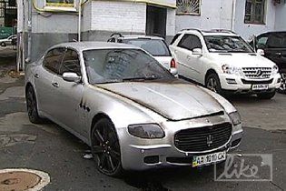 У Києві виявлено обгорілий Maserati Мілевського