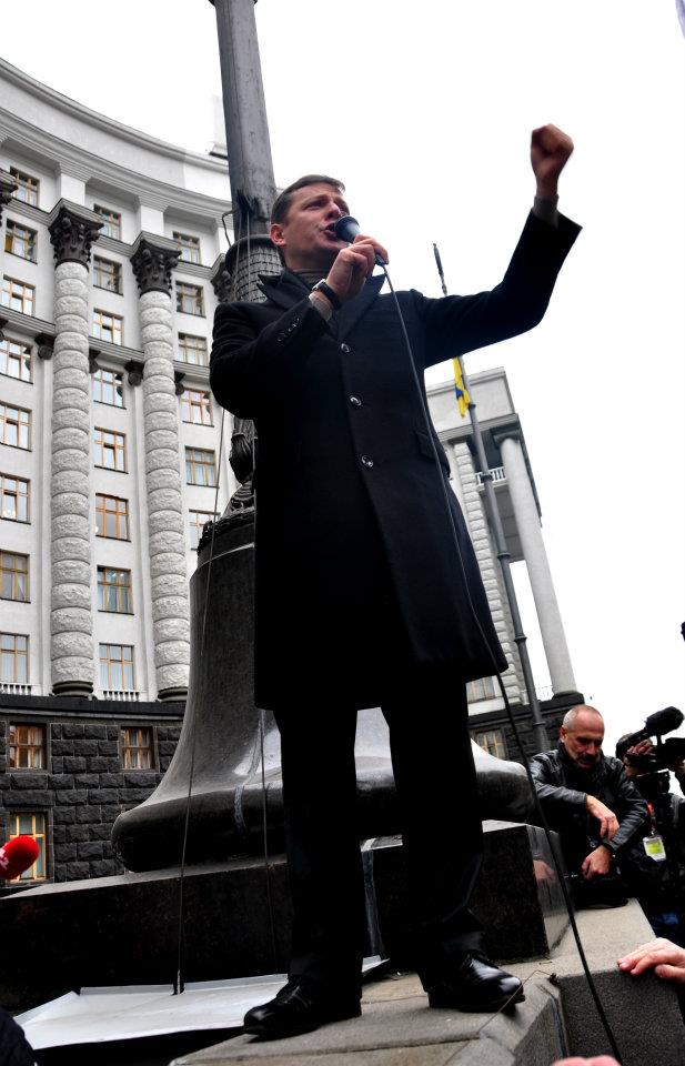 Олег Ляшко на акції протесту чорнобильців_1