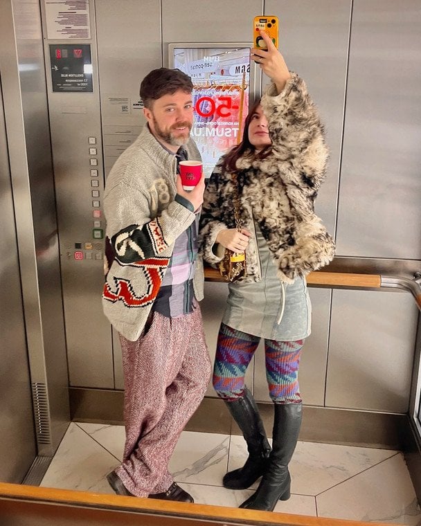 Александр Попов с бывшей женой / © пресслужба каналу "1+1"