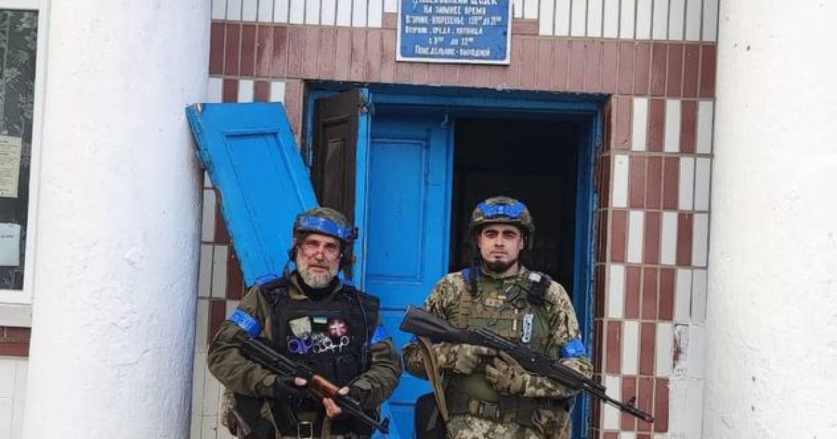Украинские военные в селе Плехово в Курской области РФ/Фото: Telegram-канал "Я ШТУРМОВИК".