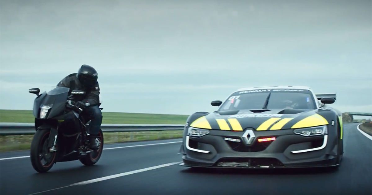 Гоночный Renault R.S.01 стал полицейским (видео)