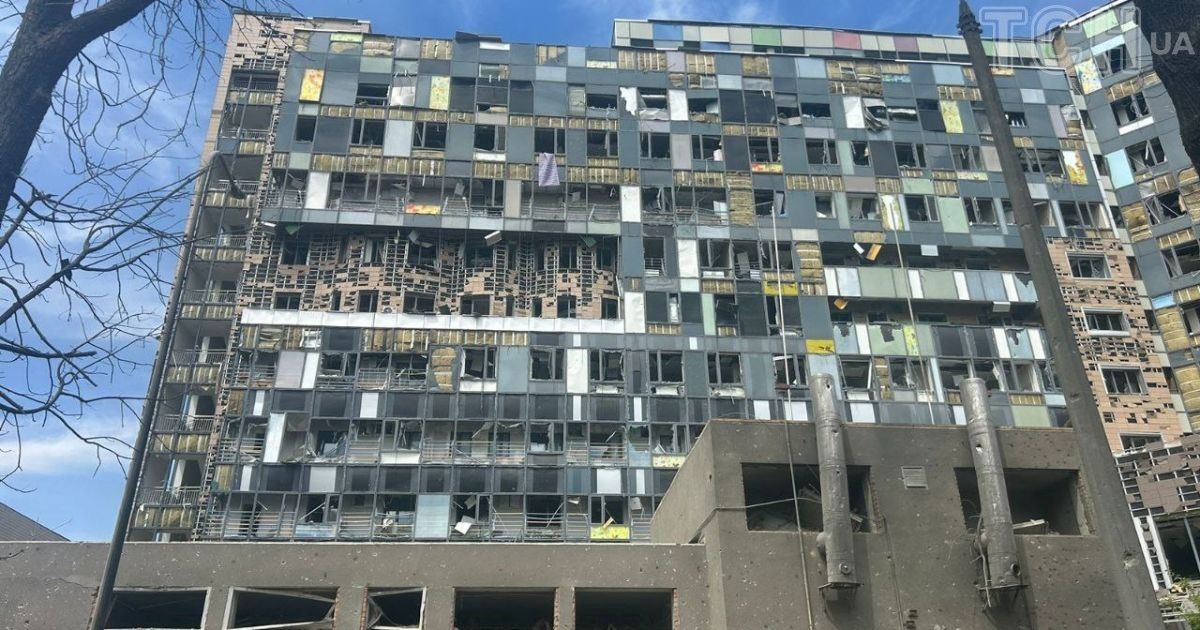 Дитяча лікарня "Охматдит" у Києві після атаки РФ