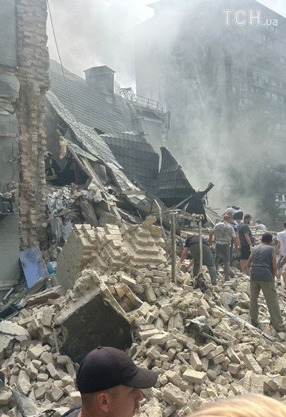 Во время атаки 8 июля в Киеве попали в одно из помещений детского медицинского учреждения "Охматдет".