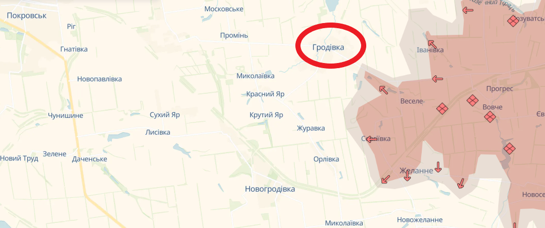 Просування РФ. Мапа DeepState. / © 