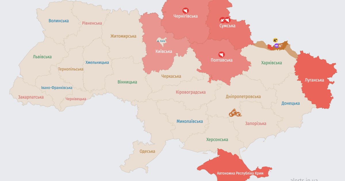 Карта тревог