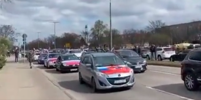 В Берлине автопробегом поддержали войну России и массовые убийства в Украине