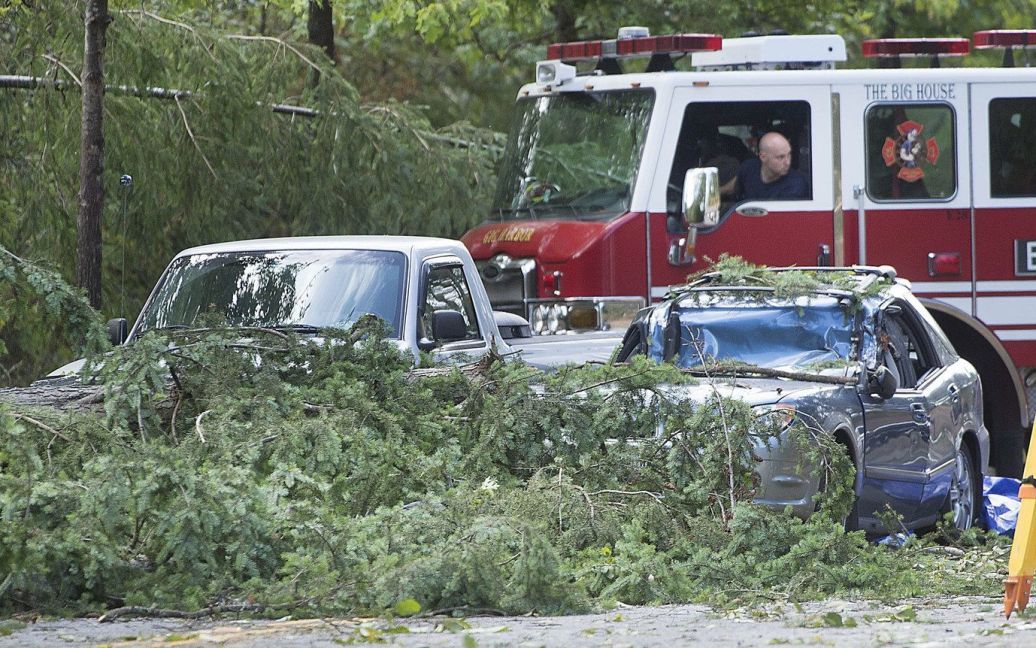 Мощный ураган в США повалил многолетние деревья / © The Siettle Times